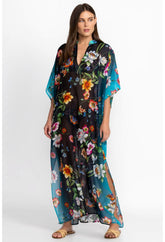 Women Cover Ups & Kimonos | Johnny Was Ombre Garden Black Kaftan Ombre Garden