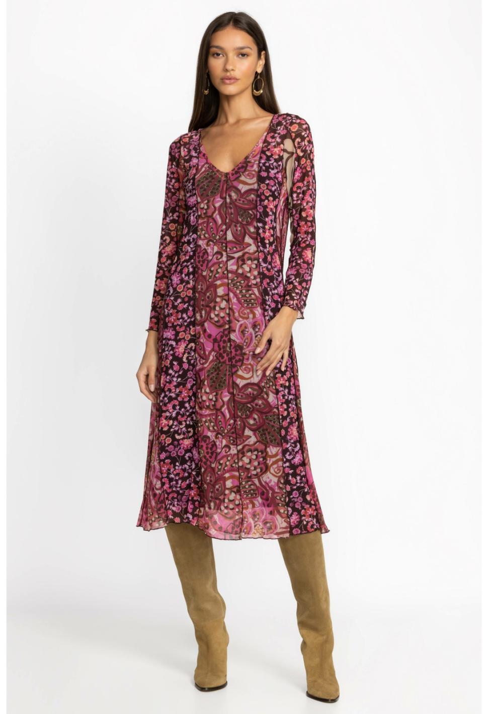 Women Dresses | Johnny Was Agatha Mesh Midi Dress Multi