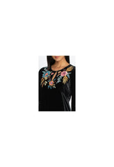 Women Dresses | Johnny Was Bianca Velvet Maxi Dress Black