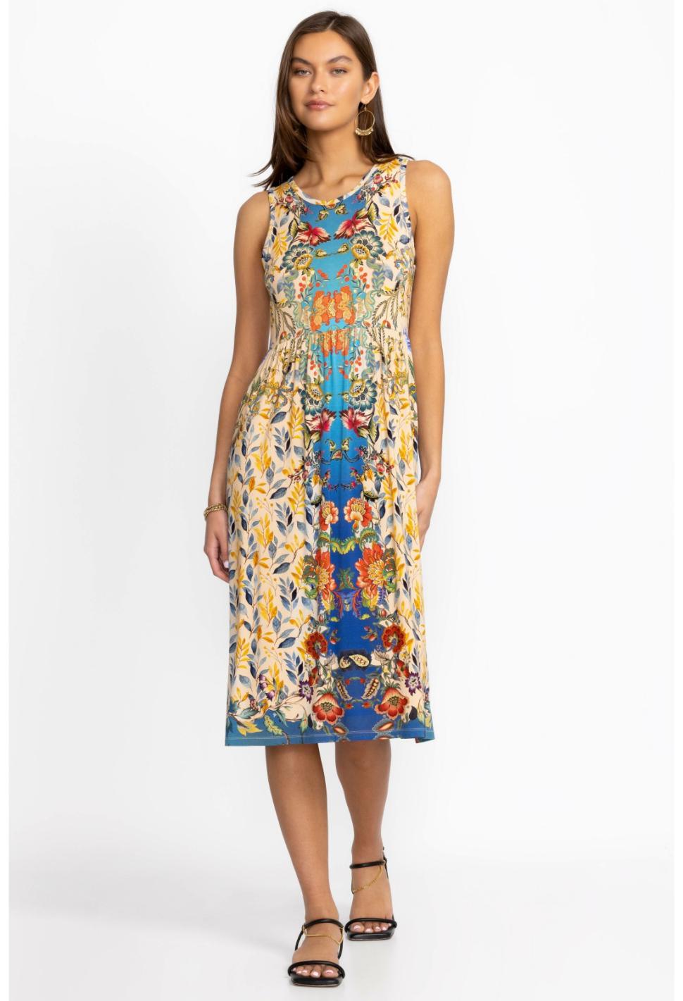 Women Dresses | Johnny Was Blu Easy Fit Tank Dress Blu