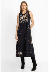 Women Dresses | Johnny Was Ceretti Tiered Maxi Tank Dress Black