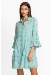 Women Dresses | Johnny Was Charis Easy Tiered Dress Marine Blue