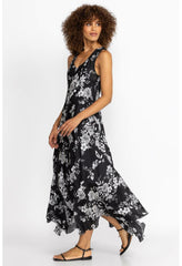 Women Dresses | Johnny Was Dreamer Silk Bias Dress Charcoal Dreamer