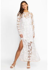 Women Dresses | Johnny Was Floral Garden Lace Maxi Dress White
