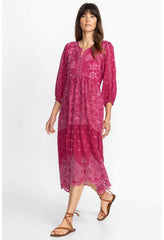 Women Dresses | Johnny Was Gracie Hopscotch Dress Rumba Red