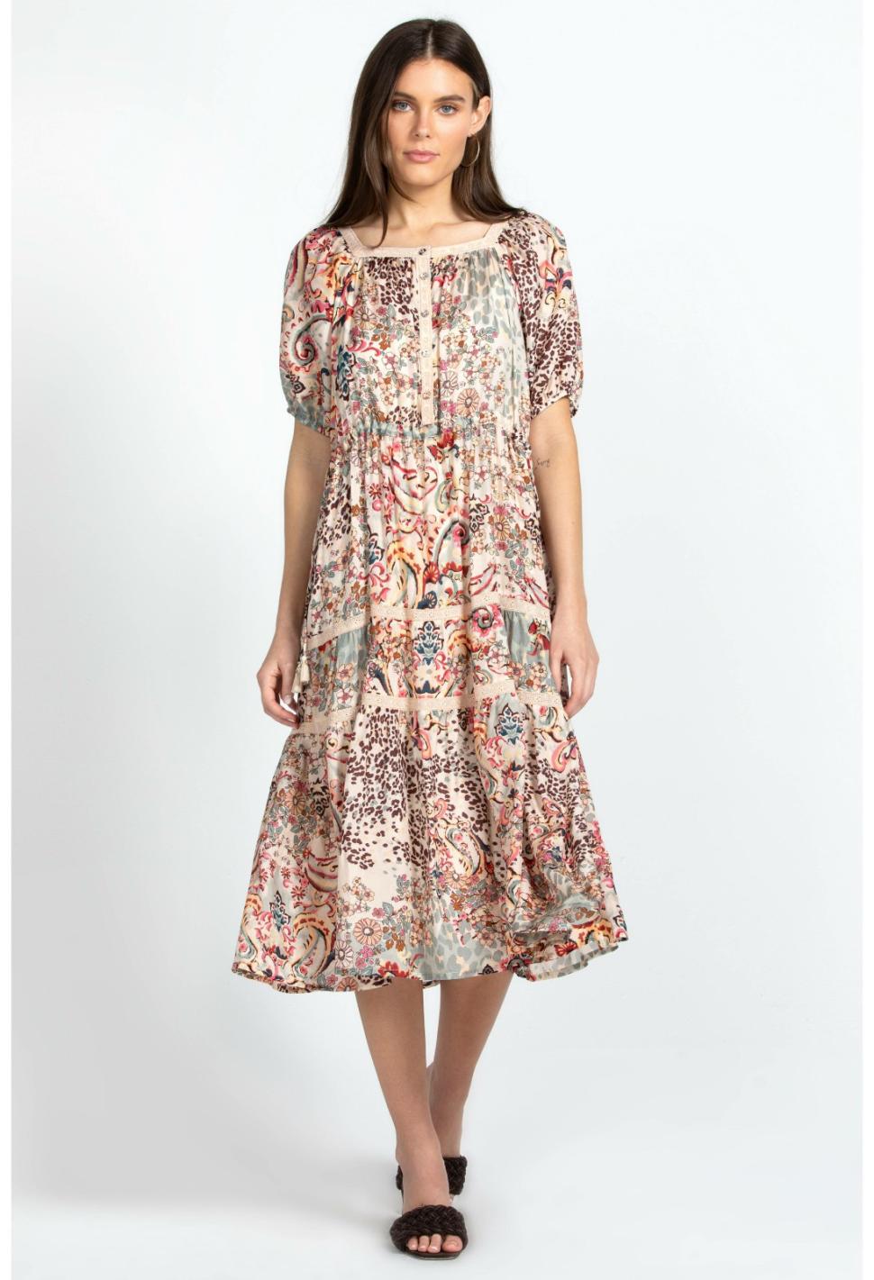 Women Dresses | Johnny Was Jungle Paisley Zenovia Dress Jungle Paisley
