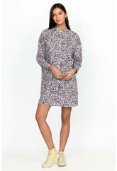 Women Dresses | Johnny Was Printed Big Shirt Dress Cadet Leopard Spots