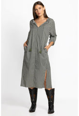 Women Dresses | Johnny Was Split Ruffle Neck Midi Multi