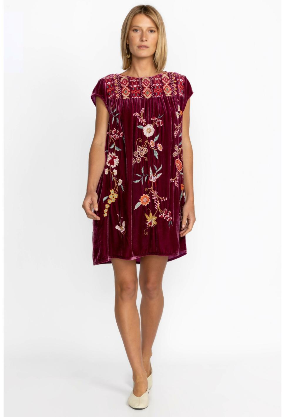 Women Dresses | Johnny Was Suki Petal Sleeve Tunic Dress Dahlia