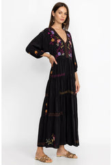 Women Dresses | Johnny Was Toni Dolman Tiered Dress Black