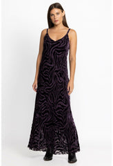 Women Dresses | Johnny Was Twilight Silk Maxi Dress Eggplant
