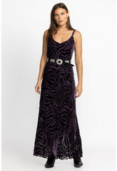 Women Dresses | Johnny Was Twilight Silk Maxi Dress Eggplant