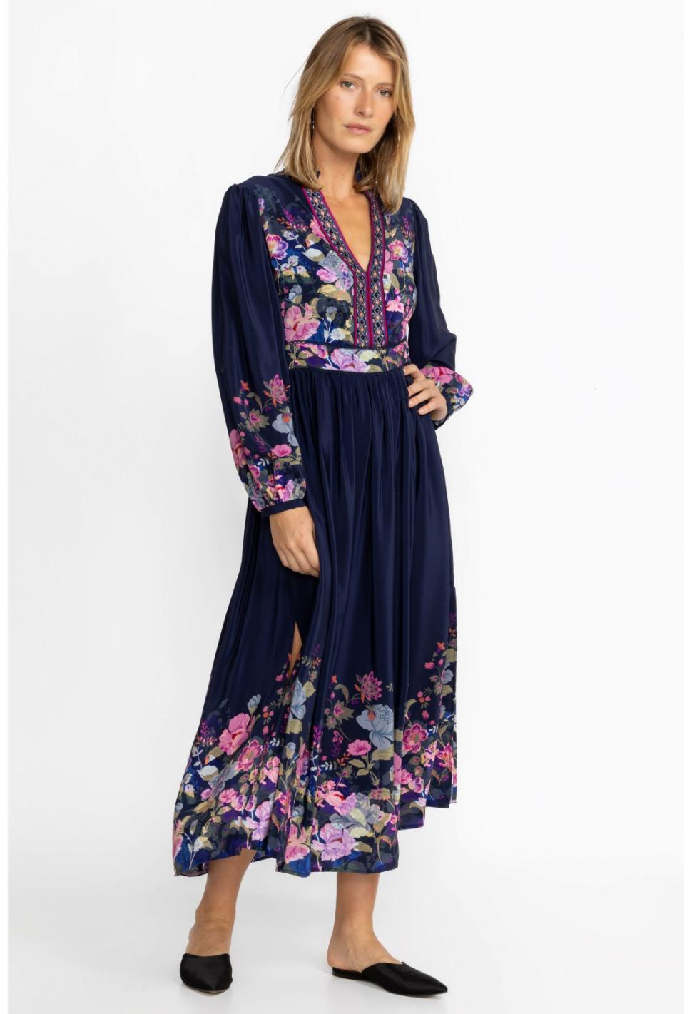 Women Dresses | Johnny Was Valeria Silk Maxi Dress Valeria