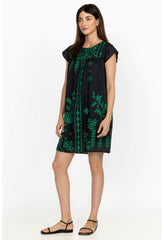 Women Dresses | Johnny Was Willow Petal Sleeve Tunic Dress Black