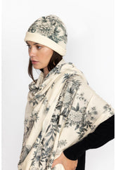 Women Fashion Accessories | Johnny Was Anahi Printed Beanie Ivory Dreamer