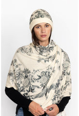 Women Fashion Accessories | Johnny Was Anahi Printed Beanie Ivory Dreamer