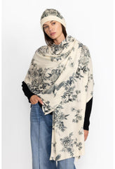 Women Fashion Accessories | Johnny Was Anahi Printed Beanie Ivory Dreamer