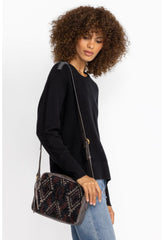Women Handbags | Johnny Was Gia Jaquard Crossbody Espresso