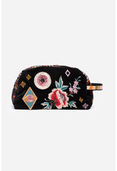 Women Handbags | Johnny Was Margo Patched Makeup Bag Black