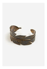 Women Jewelry | Johnny Was Feather Cuff Bracelet Brass