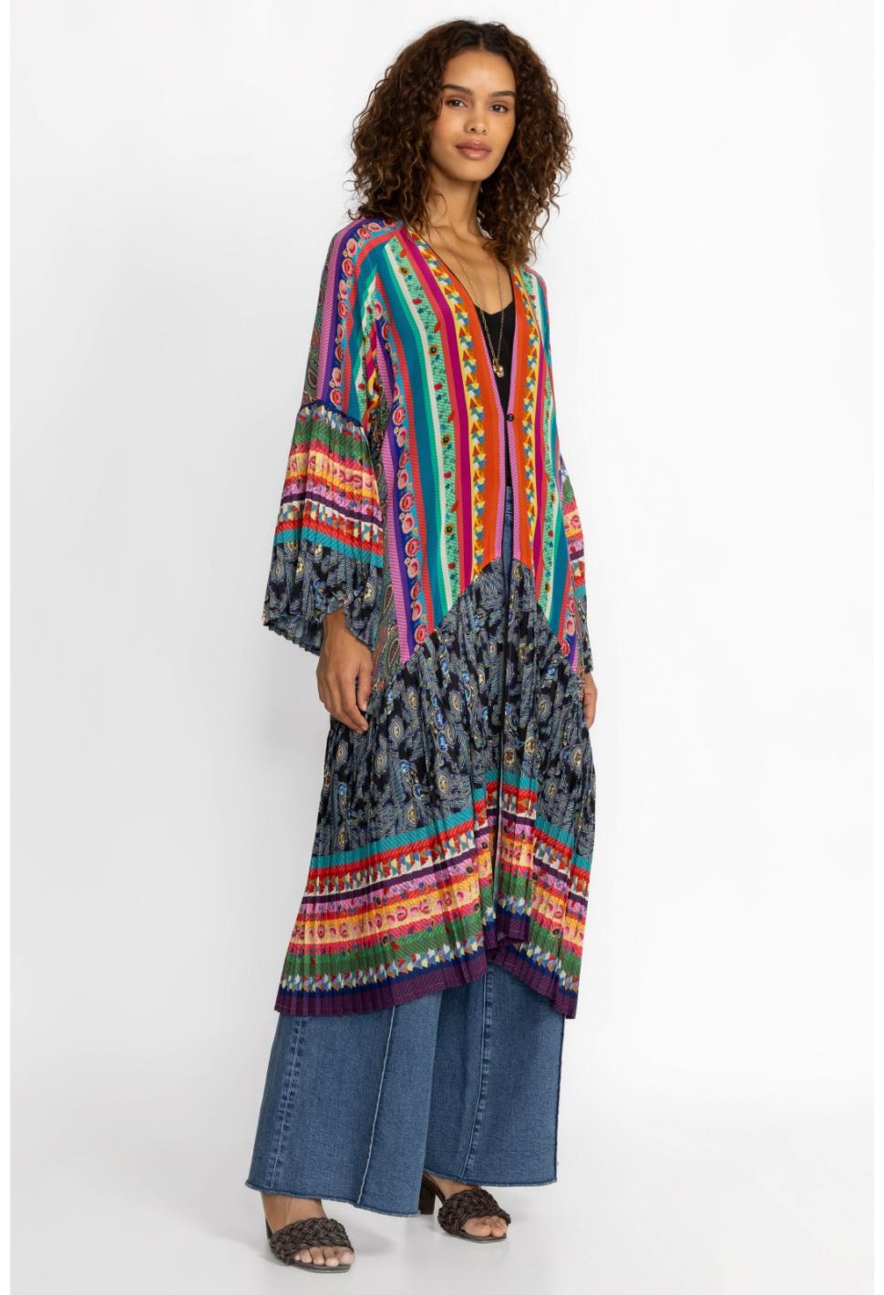 Women Kimonos | Johnny Was Gemma Pleated Kimono Multi