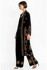Women Kimonos | Johnny Was Heidi Velvet Kimono Coat Black