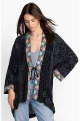 Women Kimonos | Johnny Was Lacy Shae Kimono Sanded Black