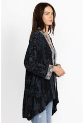 Women Kimonos | Johnny Was Lacy Shae Kimono Sanded Black