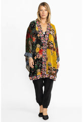 Women Kimonos | Johnny Was One Of A Kind Velvet Kimono- Black- Midi Multi
