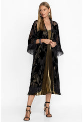 Women Kimonos | Johnny Was Queen Silk Kimono Black