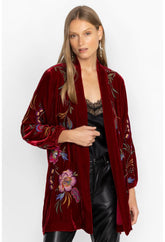 Women Kimonos | Johnny Was Sidonia Bishop Sleeve Kimono Rich Red