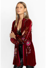Women Kimonos | Johnny Was Sidonia Bishop Sleeve Kimono Rich Red