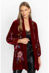 Women Kimonos | Johnny Was Sidonia Bishop Sleeve Kimono Rich Red