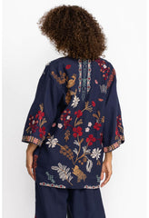 Women Kimonos | Johnny Was Zuzu Linen Kimono Ink