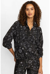 Women Outerwear | Johnny Was Bee Active Mock Neck Pullover Jacket Bijou