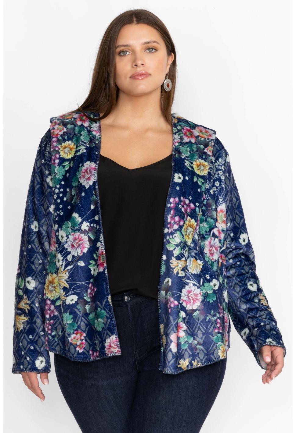 Women Outerwear | Johnny Was Bursting Echo Sherpa Jacket Bursting