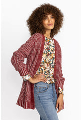 Women Outerwear | Johnny Was Calme Drop Needle Cardigan Red
