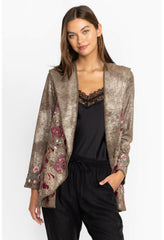 Women Outerwear | Johnny Was Claudette Metallic Sweater Bronze Metallic