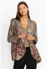 Women Outerwear | Johnny Was Claudette Metallic Sweater Bronze Metallic