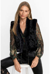 Women Outerwear | Johnny Was Morningside Silk Vest Black