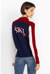 Women Outerwear | Johnny Was Ski Quarter Zip Pullover Navy