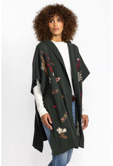 Women Outerwear | Johnny Was Zuzu Cape Forest Green