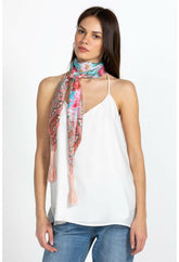 Women Scarves | Johnny Was Pink Rose Scarf Pink Rose