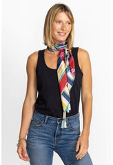 Women Scarves | Johnny Was Summer Stripe Scarf Summer Stripe