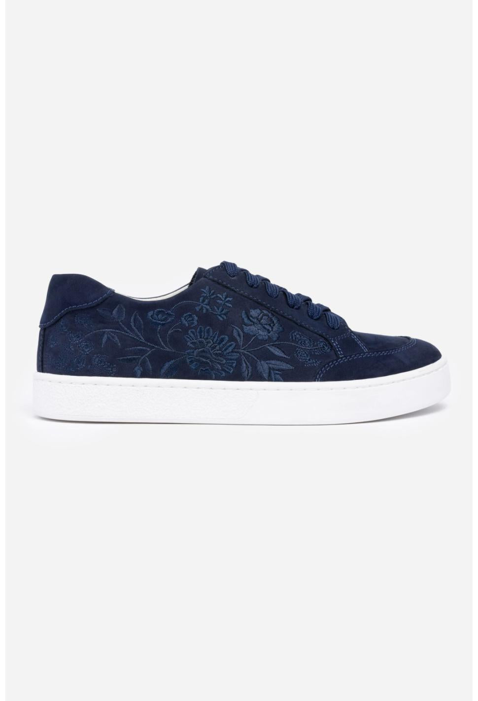Women Shoes | Johnny Was Bianca Lace Up Sneaker Navy