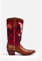 Women Shoes | Johnny Was Garden Cowboy Boot Red