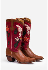 Women Shoes | Johnny Was Garden Cowboy Boot Red