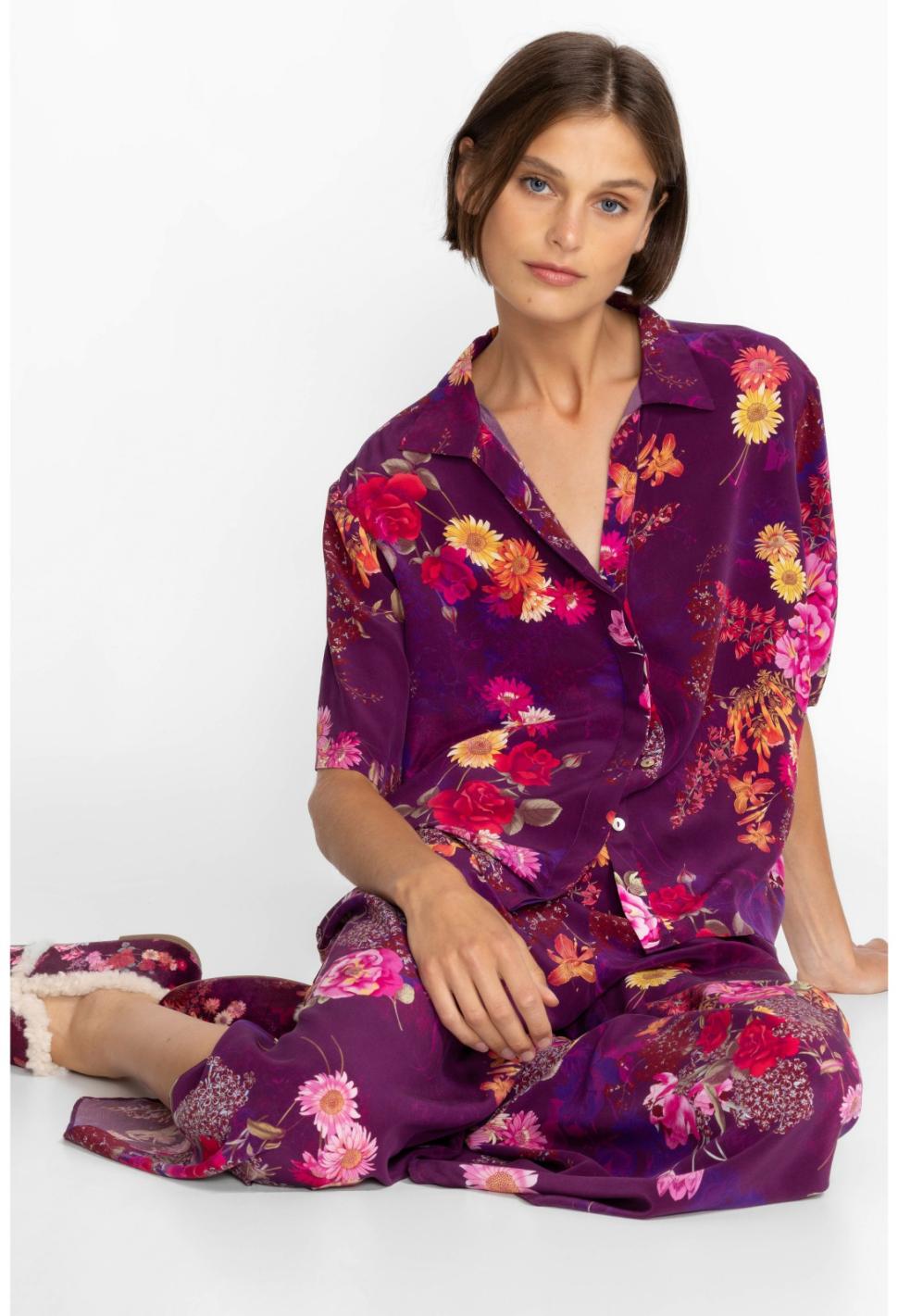 Women Sleepwear | Johnny Was Brooklyn Long Set - Sweet Bouquet Multi