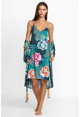 Women Sleepwear | Johnny Was The Brigette Cami Sleep Dress Tura Turquoise