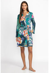 Women Sleepwear | Johnny Was The Jonesy Sleep Robe Tura Turquoise